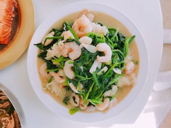 菠菜蝦仁
